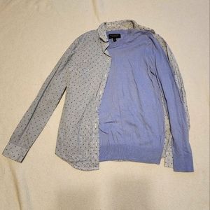 Banana republic sweater and button down, small.